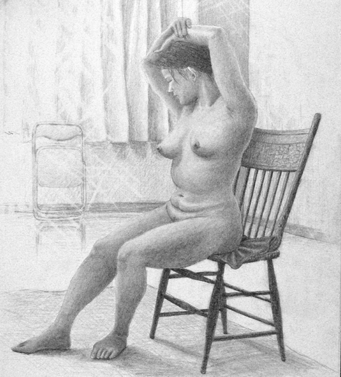 鉛筆画習作　裸婦